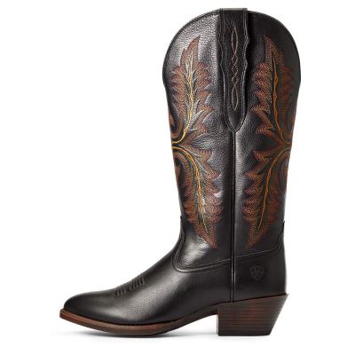 Ariat Heritage Elastic Calf - Western Laarzen Zwart Dames - 32567-126